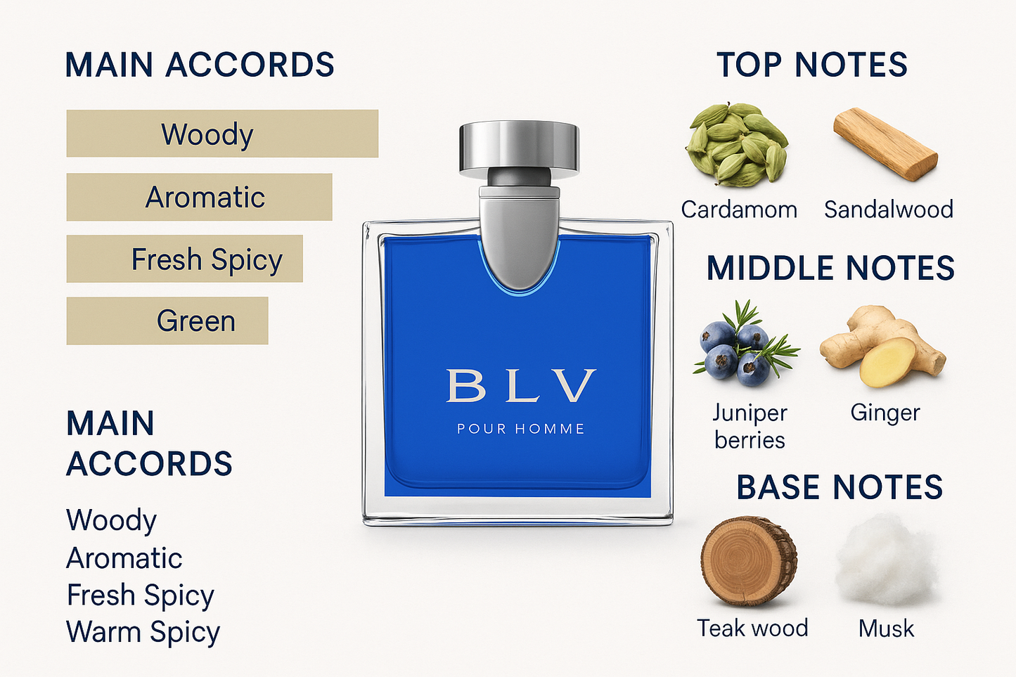 Bvlgari BLV Eau de Toilette for Men 100ml