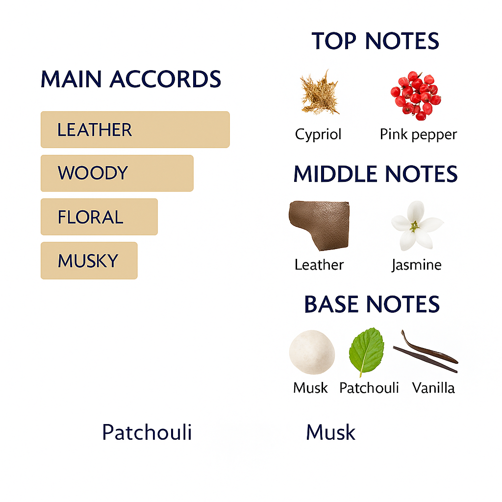 Carolina Herrera Platinum Leather Eau de Parfum 100ml (Tester)