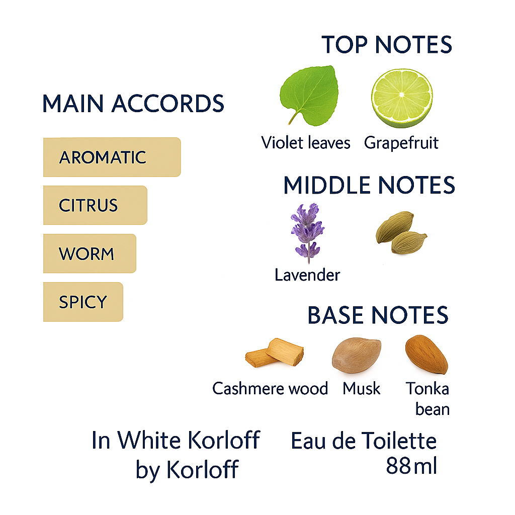 In White Korloff by Korloff Eau de Toilette for Men 88ml (Tester)