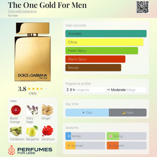 The One Gold For Men Dolce&Gabbana for men