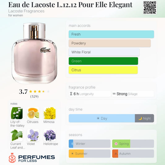 Eau de Lacoste L.12.12 Pour Elle Elegant Lacoste Fragrances for women