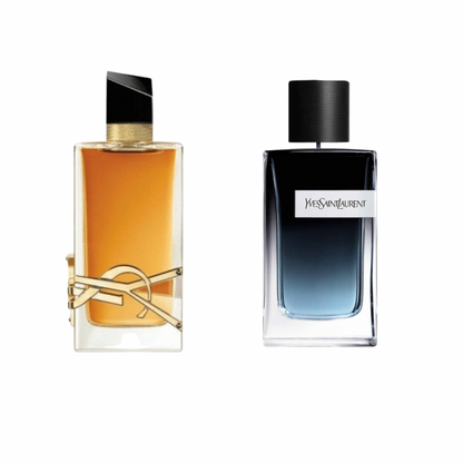 Yves Saint Laurent Perfume Set:  Y Eau de Parfum 100 ml  Libre Intense 90 ml.