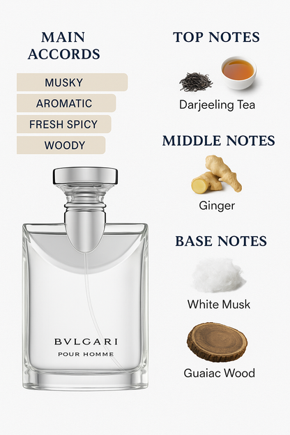 Bvlgari Pour Homme Eau de Parfum for Men – 100ml