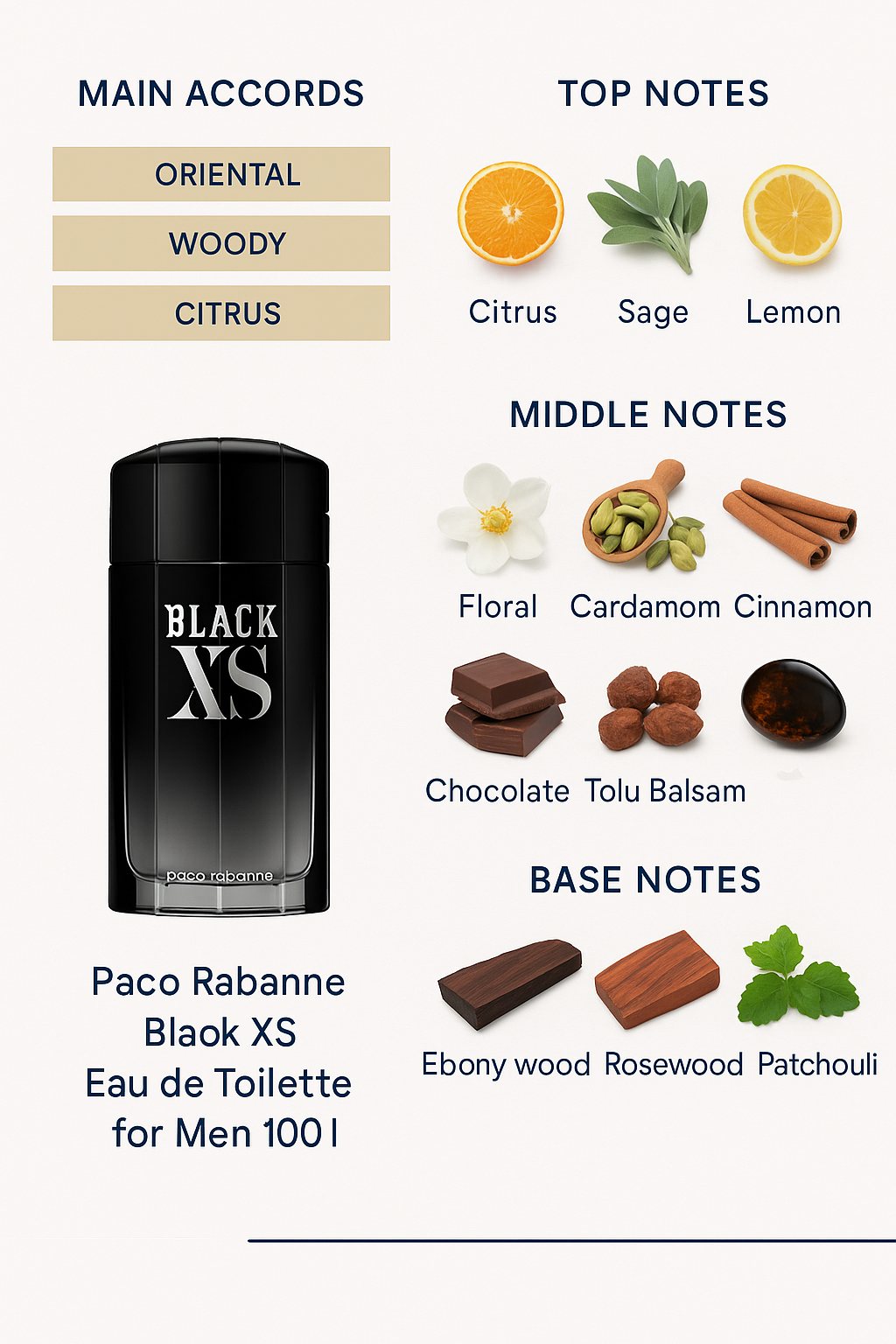 Paco Rabanne Black XS Eau de Toilette for Men 100ml