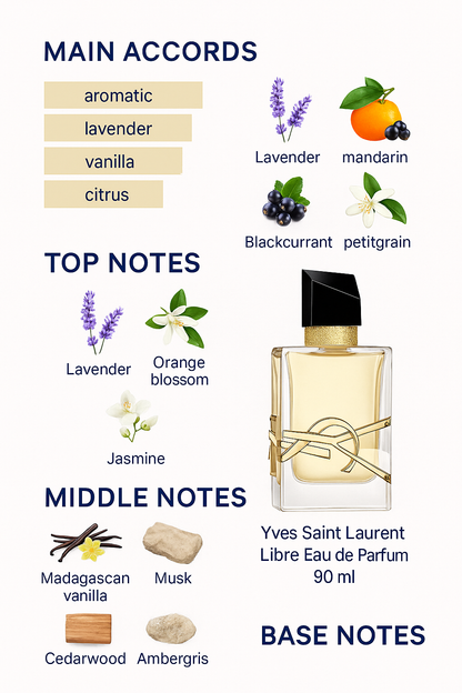Tester Libre Yves Saint Laurent Eau de Parfum for Women 90 ml.