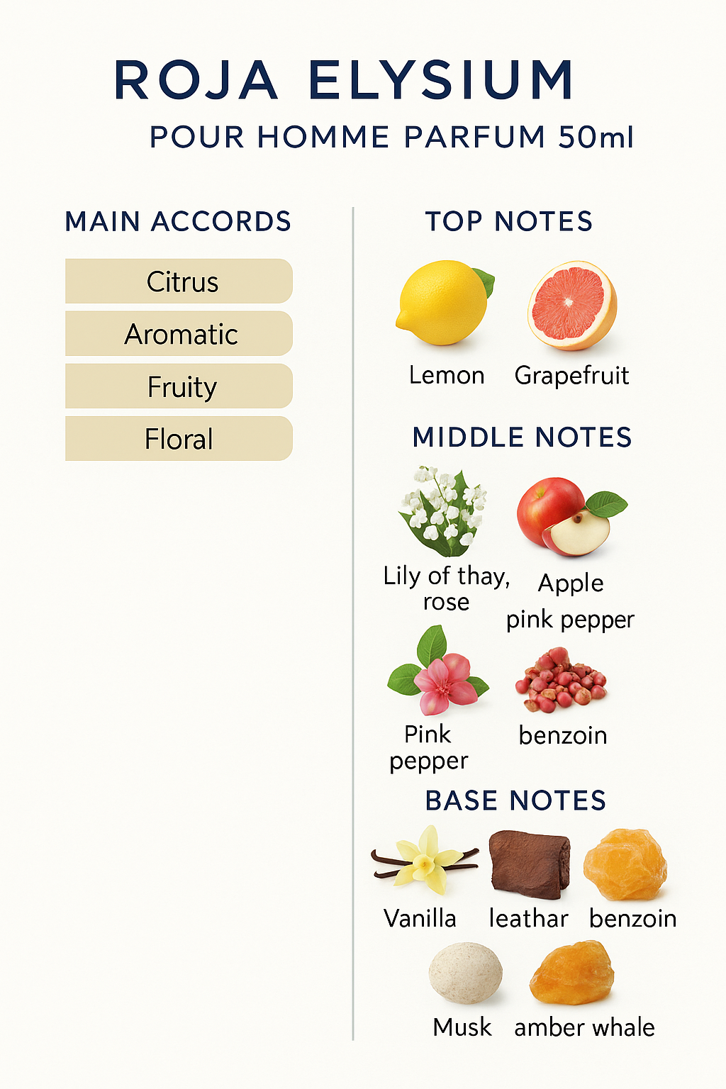 Roja Elysium Parfum Pour Homme for men 50ml