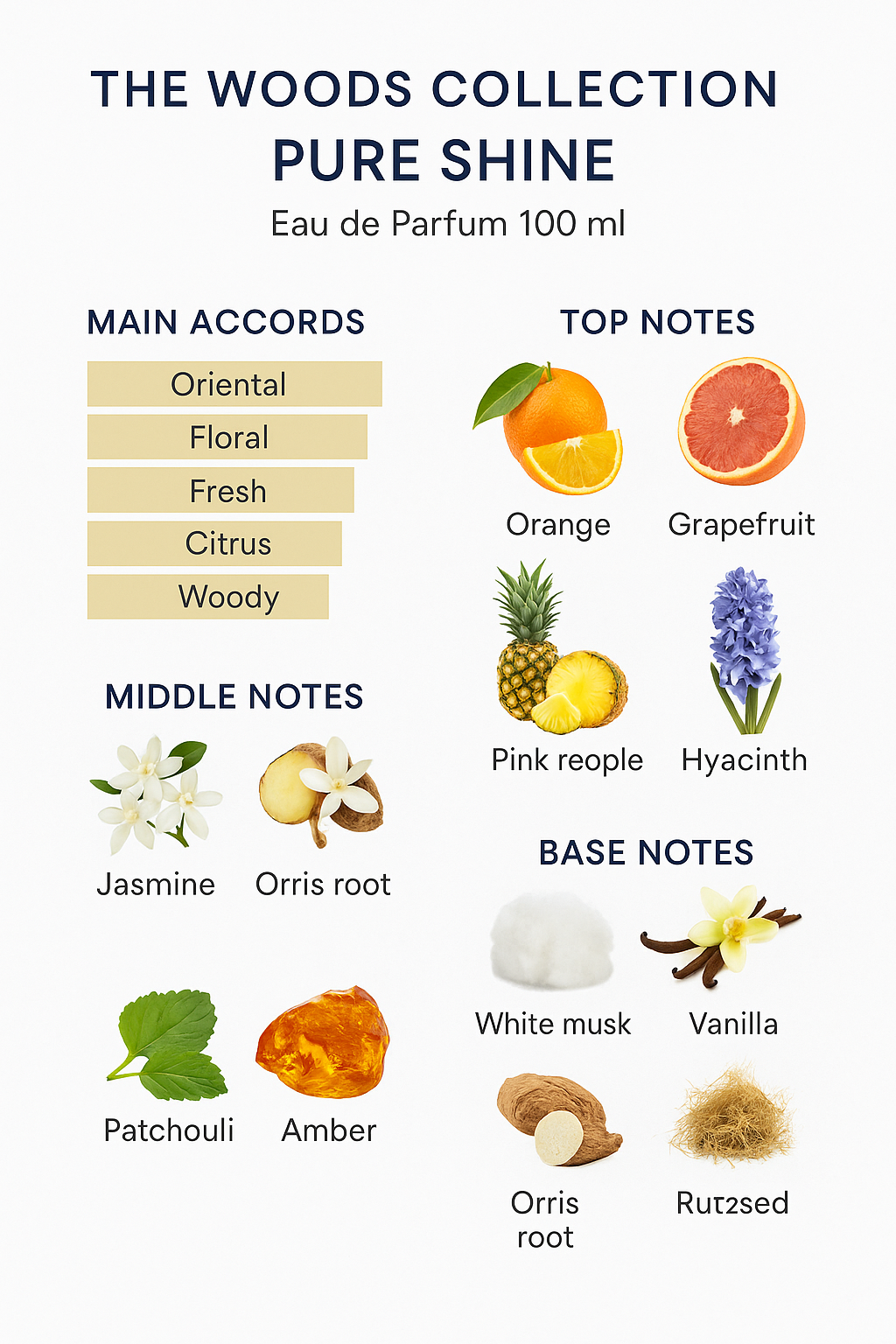 The Woods Collection Pure Shine Eau de Parfum 100ml