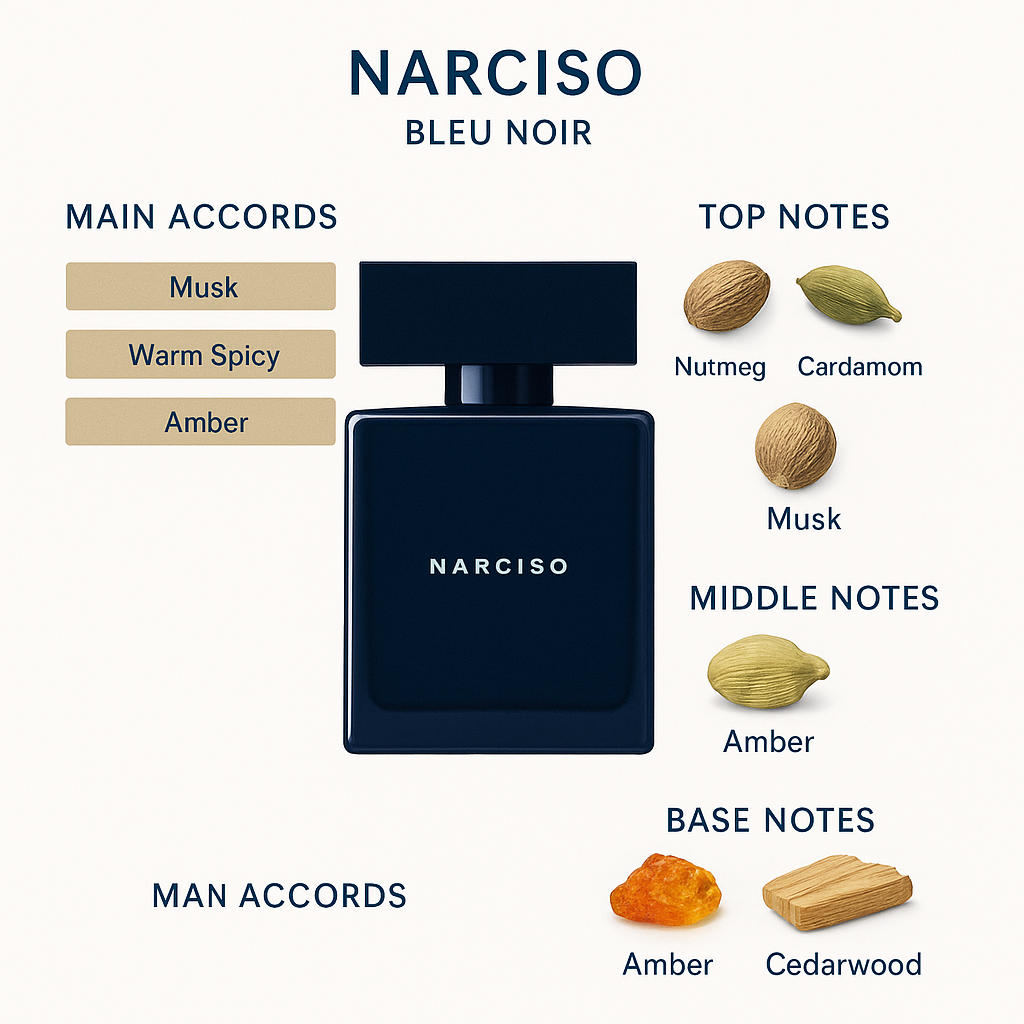 Narciso Rodriguez Bleu Noir Eau de Toilette for Men 100ml