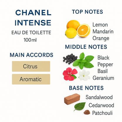 Chanel Intense Eau de Toilette for Men 100ml