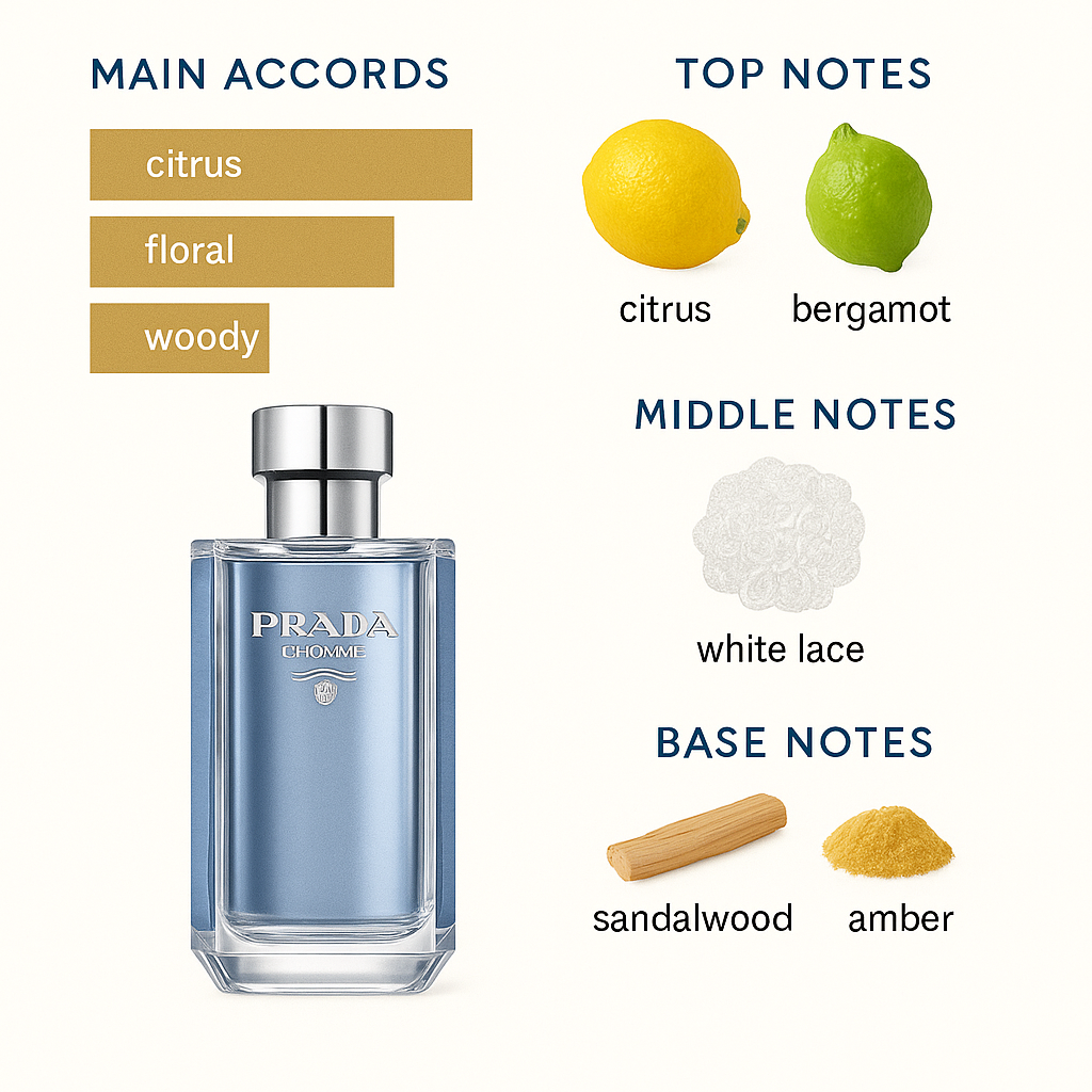 Prada L'Homme Eau de Toilette Blue - 100ml (Tester)