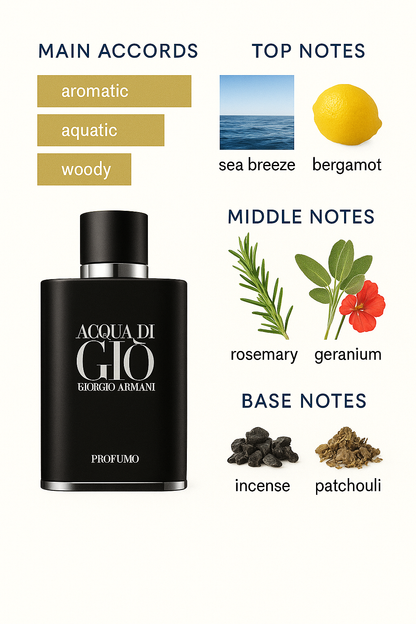 Armani Acqua Di Gio Profumo Eau de Parfum for men 125ml.