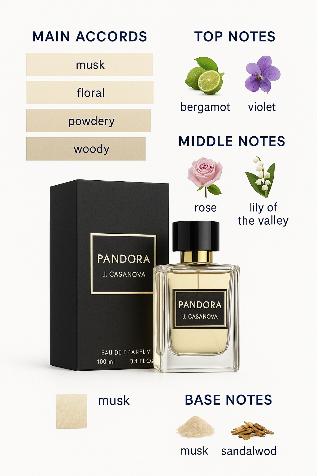 J. Casanova Pandora Eau de Parfum for women