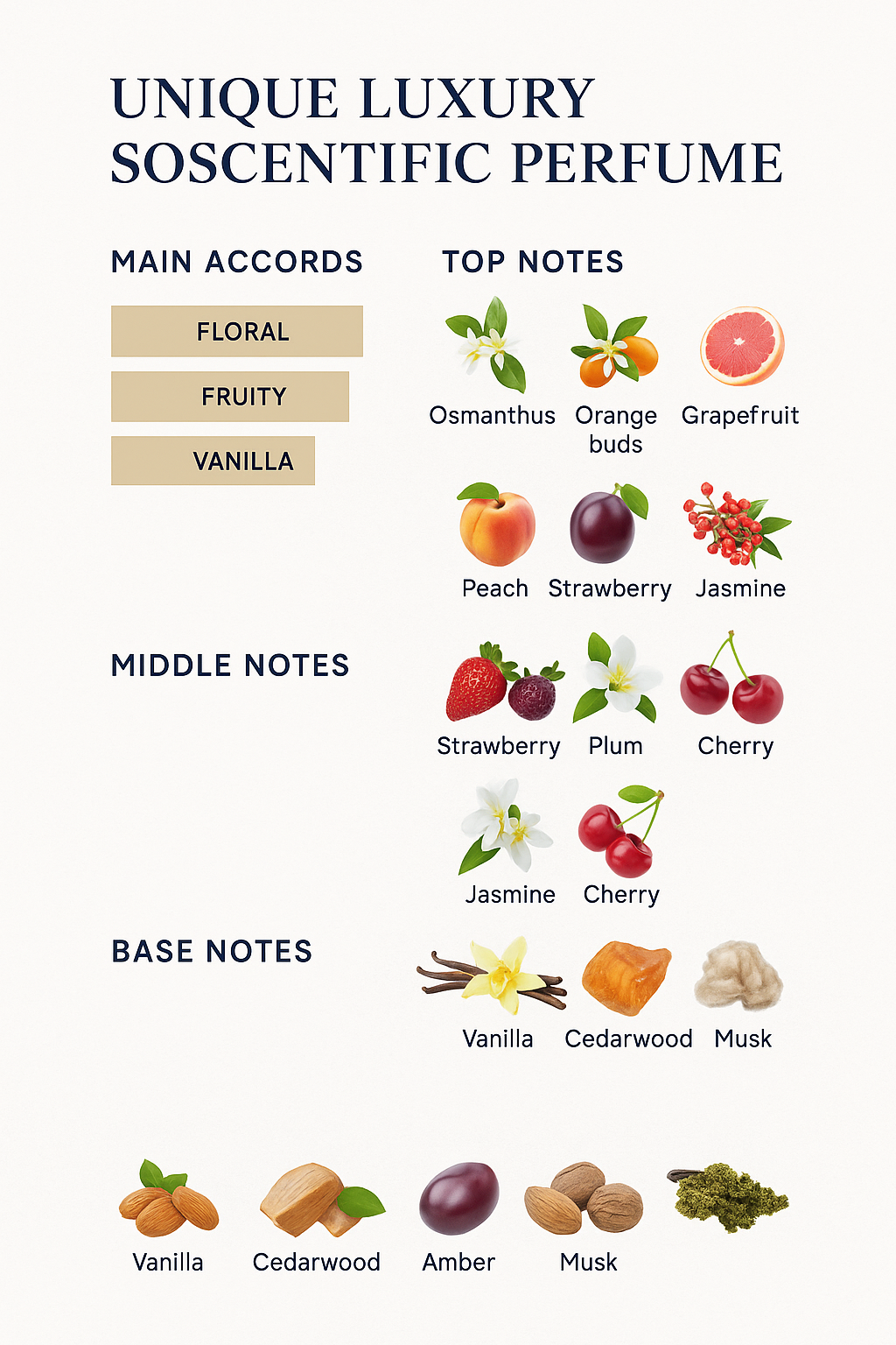 Soscentific Unique Luxury Perfume, 100ml