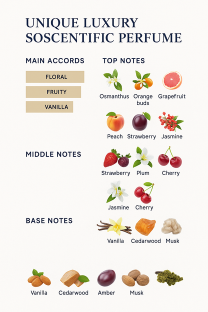 Soscentific Unique Luxury Perfume, 100ml