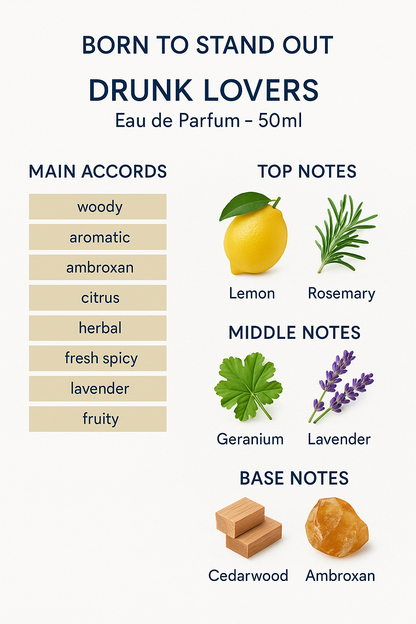 Born to Stand Out Drunk Lovers Eau de Parfum – 50ml