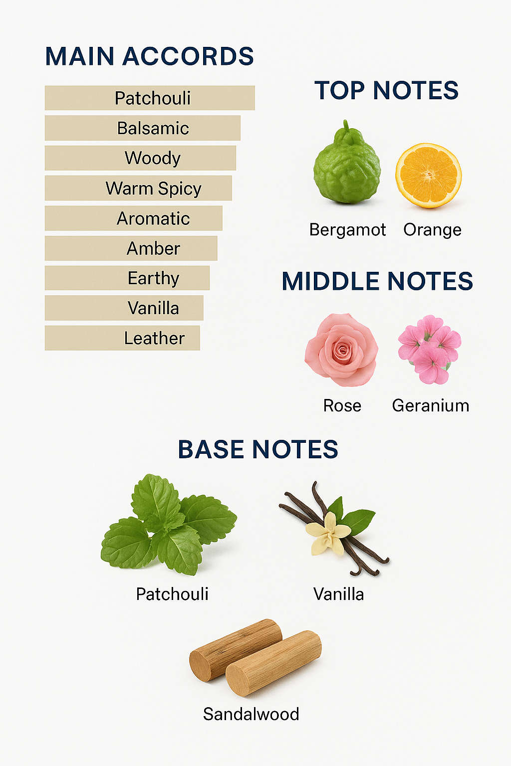 Perfume Color Villain 100ml Perfume Patchouli Intense 100ml Perfume Irish Leather 75ml Perfume