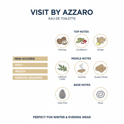 Azzaro Visit Eau de Toilette for Men 100ml