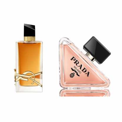 Women’s Fragrance Set (Libre Yves Saint Laurent Intense Eau de Parfum 90ml + Prada Paradoxe Eau de Parfum 90ml).