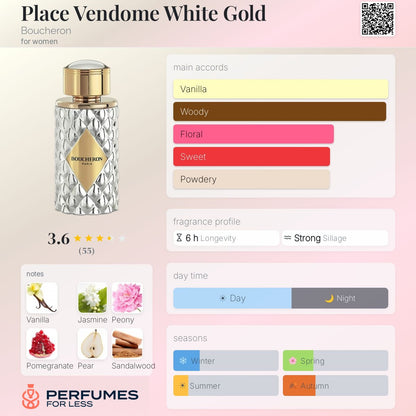 Boucheron Palas Vendôme white gold for Women  - Tester