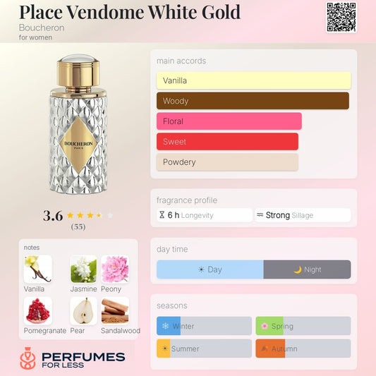 Boucheron Palas Vendôme white gold for Women  - Tester