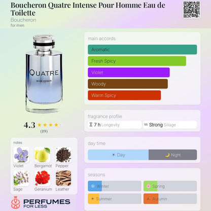 Boucheron Quatre Intense Pour Homme Eau de Toilette Boucheron for men