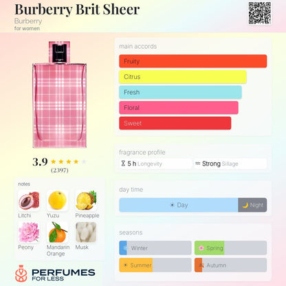 Burberry Brit Sheer Eau de Parfum Burberry for women