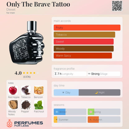 Only The Brave Tattoo Diesel for men