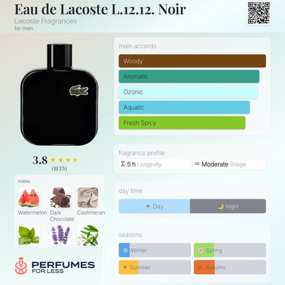 Eau de Lacoste L.12.12. Noir Lacoste Fragrances for men