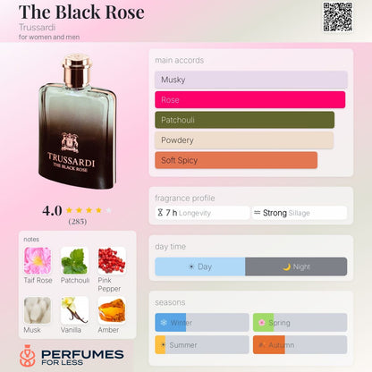 The Black Rose Trussardi Eau de Parfum for women and men