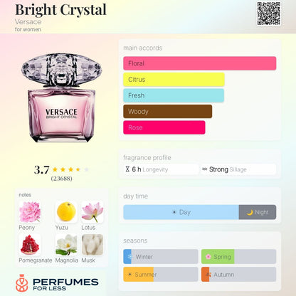 Bright Crystal by& Versace Eau de Toilette For Women - Tester