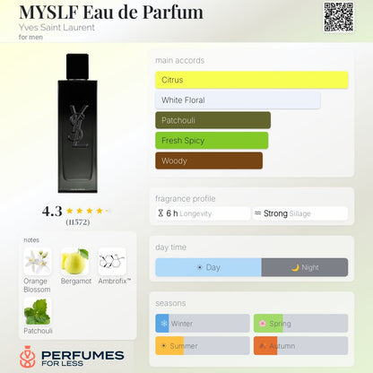 MYSLF Yves Saint Laurent Eau de Parfum for men